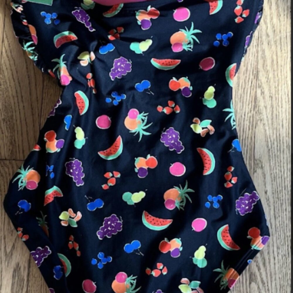 Kate Spade Womens Swimsuit Summer Fruit One Piece Cutout Front NWT SZ M - Picture 7 of 8